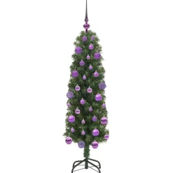 vidaXL Decoración-Árbol de Navidad artificial 120 cm PVC, Acero y Plástico