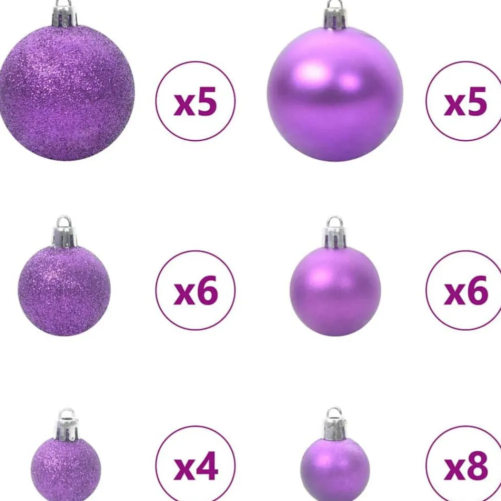 vidaXL Decoración-Árbol de Navidad artificial 120 cm PVC, Acero y Plástico