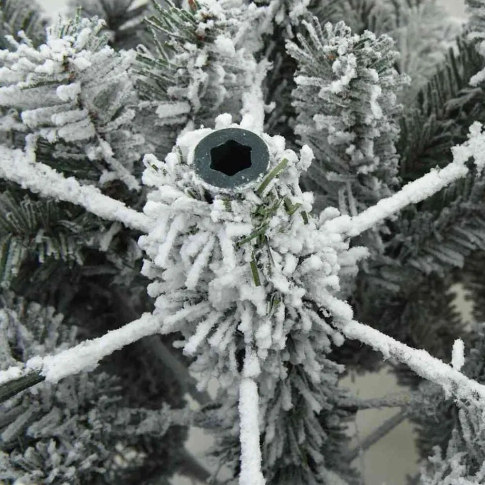 vidaXL Árbol de Navidad artificial con 150 LED 120 cm PE y PVC White Hot