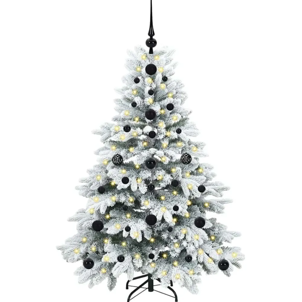 vidaXL Árbol de Navidad artificial con 150 LED 120 cm PE y PVC White Hot
