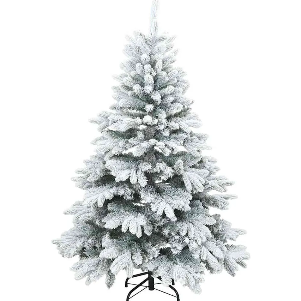 vidaXL Árbol de Navidad artificial con 150 LED 120 cm PE y PVC White Hot