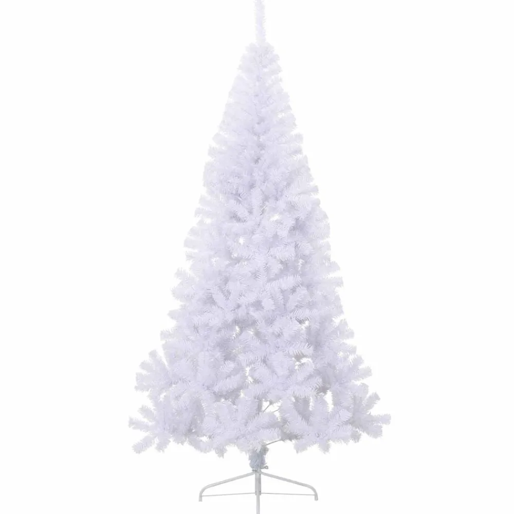 vidaXL Decoración-Árbol de Navidad artificial con 300 LED 240 cm PVC y Acero