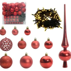 vidaXL Decoración-Árbol de Navidad artificial con 300 LED 240 cm PVC y Acero