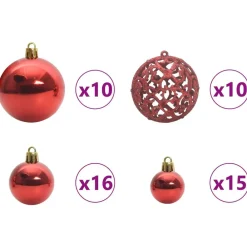 vidaXL Decoración-Árbol de Navidad artificial con 300 LED 240 cm PVC y Acero