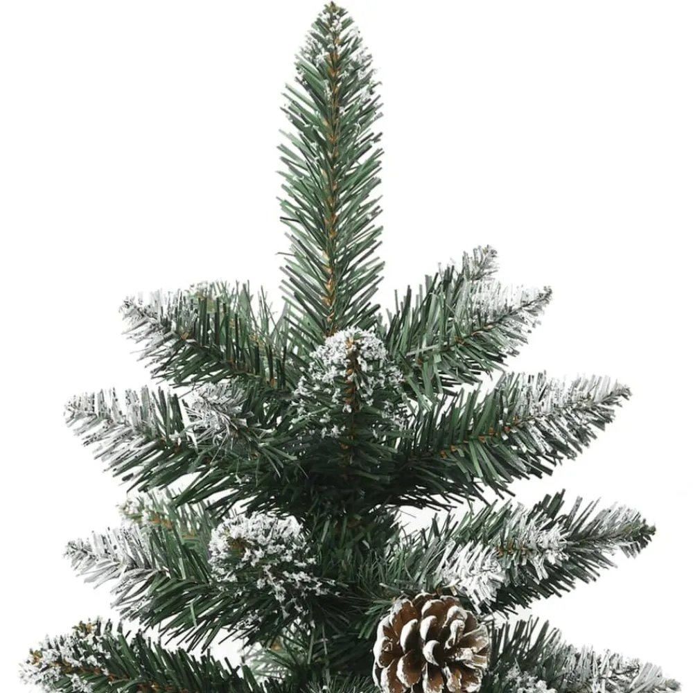 vidaXL Árbol de Navidad artificial con soporte PVC verde 120 cm Clearance