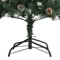 vidaXL Árbol de Navidad artificial con soporte PVC verde 120 cm Clearance