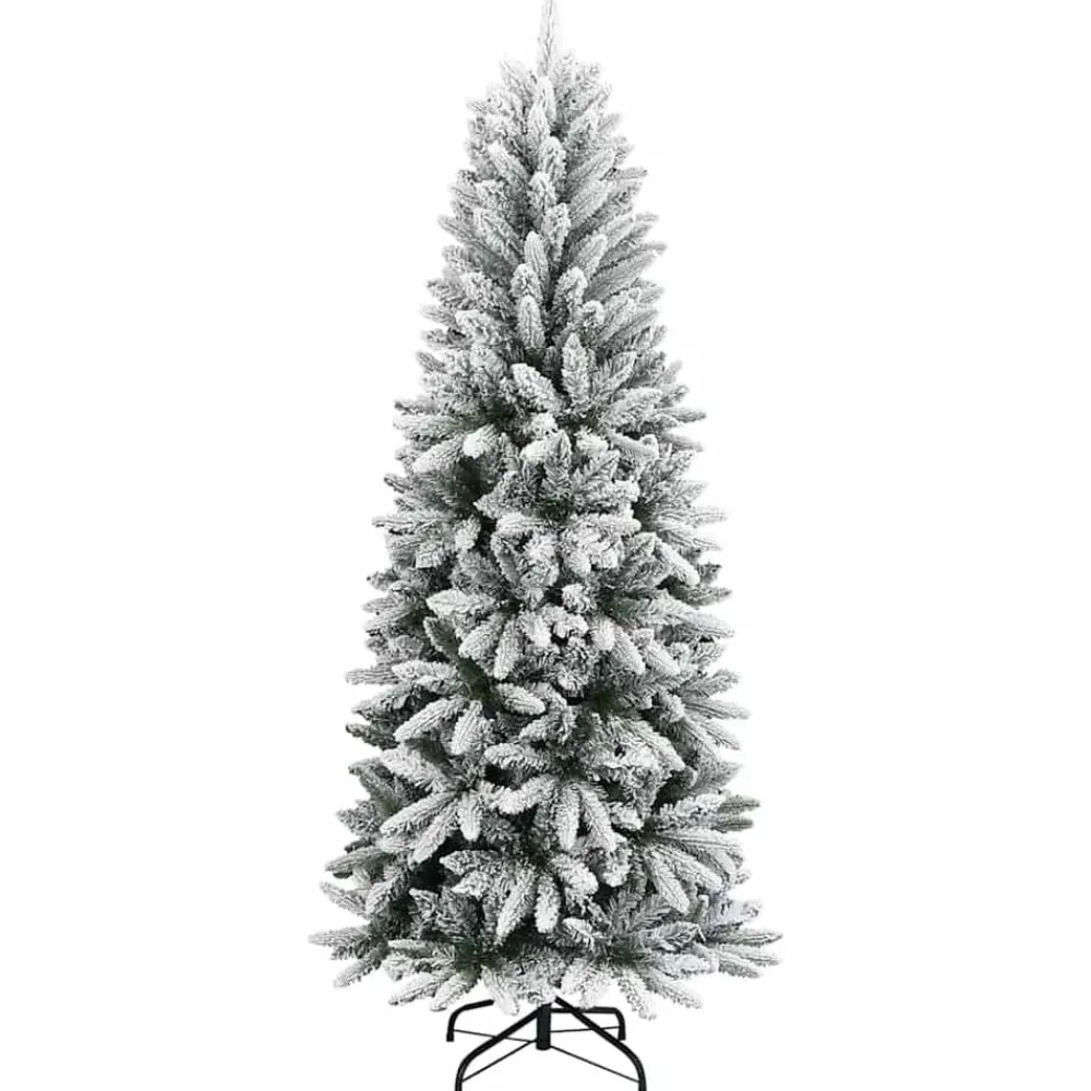 vidaXL Decoración-Árbol de Navidad artificial 120 cm PVC y Plástico y Acero y PE