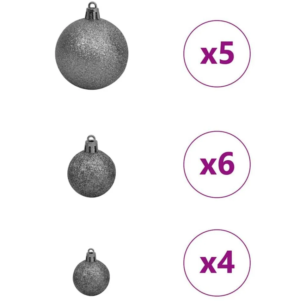 vidaXL Decoración-Árbol de Navidad artificial con 150 LED 150 cm PE y PVC