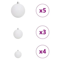 vidaXL Decoración-Árbol de Navidad artificial con 150 LED 150 cm PE y PVC