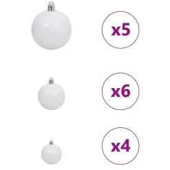 vidaXL Decoración-Árbol de Navidad artificial con 150 LED 150 cm PE y PVC