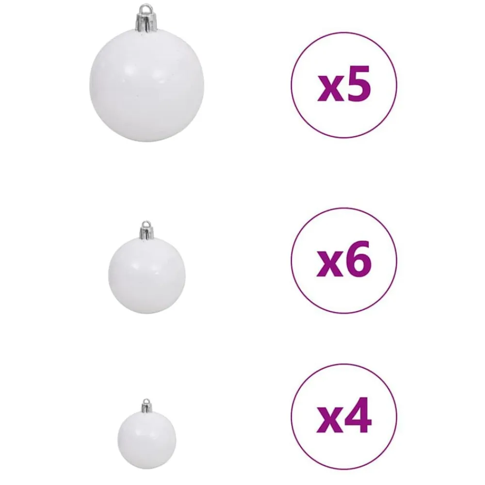 vidaXL Decoración-Árbol de Navidad artificial con 150 LED 150 cm PE y PVC