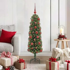 vidaXL Árbol de Navidad artificial 120 cm PVC, Acero y Plástico Verde Online