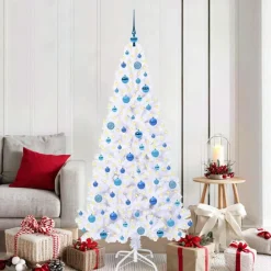 vidaXL Decoración-Árbol de Navidad artificial con 300 LED 180 cm PVC y Acero