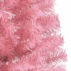 vidaXL Árbol de Navidad Artificial Preiluminado 180 cm PVC Rosa