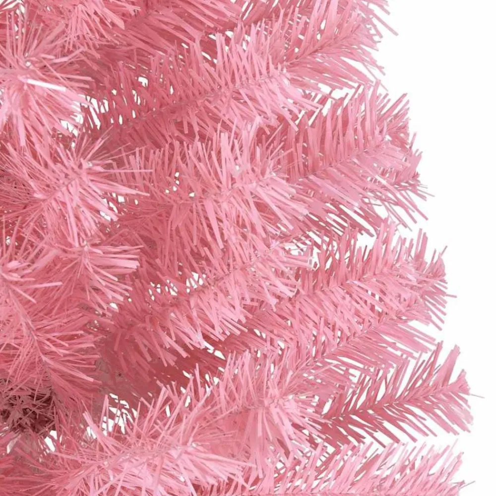vidaXL Árbol de Navidad Artificial Preiluminado 180 cm PVC Rosa