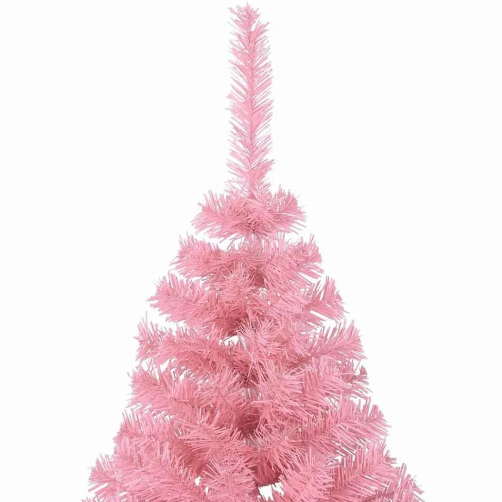 vidaXL Árbol de Navidad Artificial Preiluminado 180 cm PVC Rosa