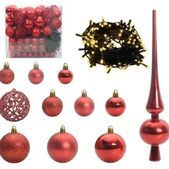 vidaXL Árbol de Navidad Artificial Preiluminado 180 cm PVC Rosa