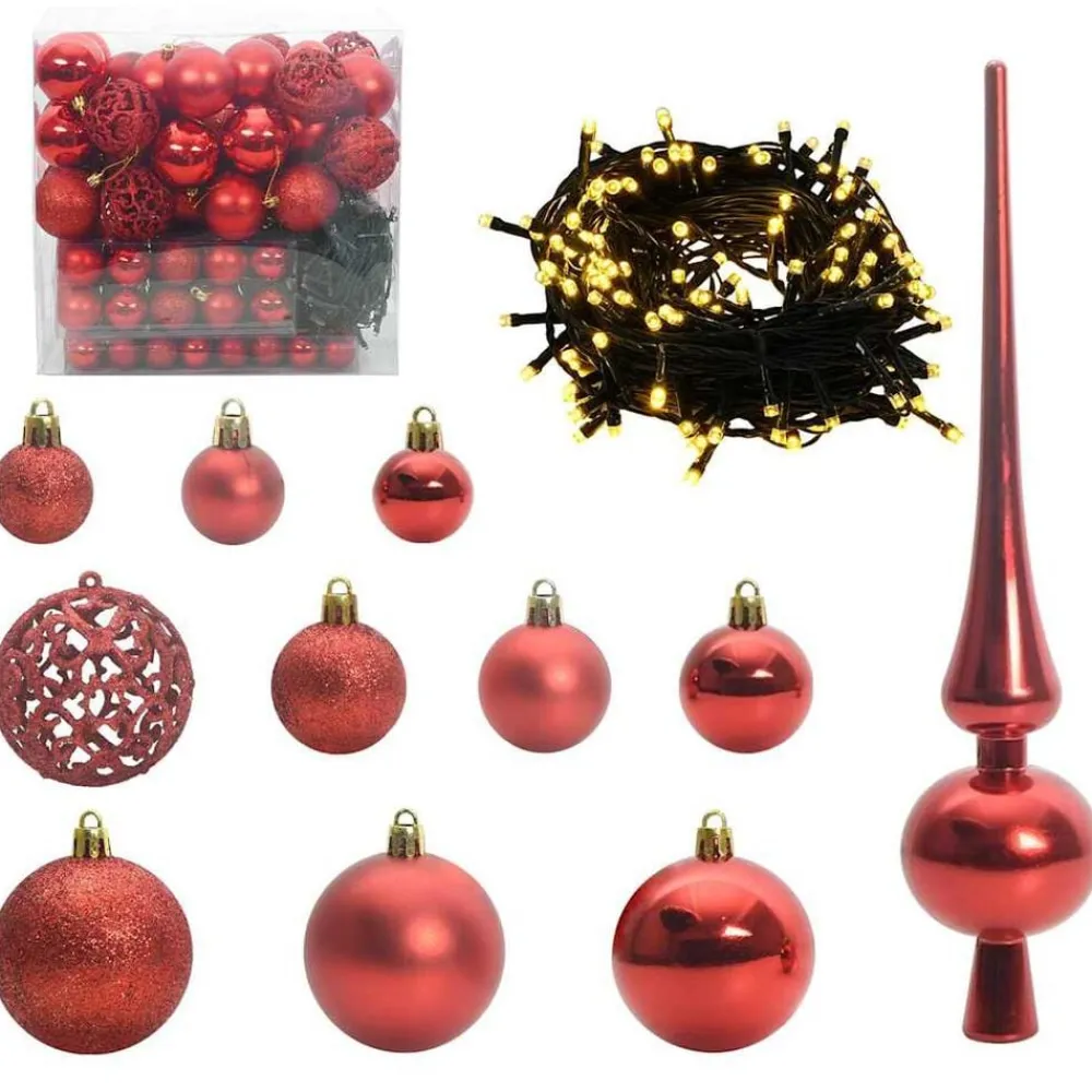 vidaXL Árbol de Navidad Artificial Preiluminado 180 cm PVC Rosa
