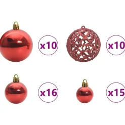 vidaXL Árbol de Navidad Artificial Preiluminado 180 cm PVC Rosa
