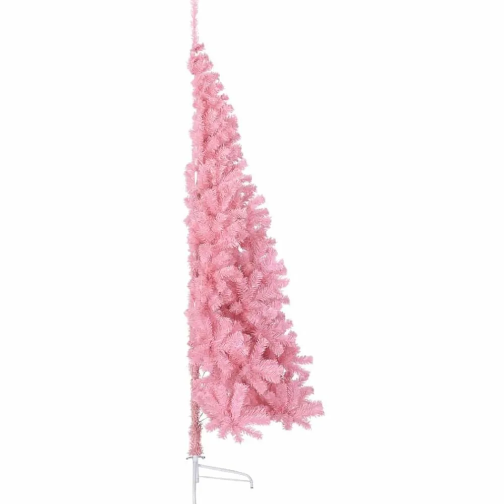 vidaXL Árbol de Navidad Artificial Preiluminado 180 cm PVC Rosa