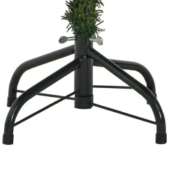 vidaXL Decoración-Árbol de Navidad artificial con ramas plegables y conos 150 cm