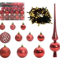 vidaXL Decoración-Árbol de Navidad artificial con ramas plegables y conos 150 cm
