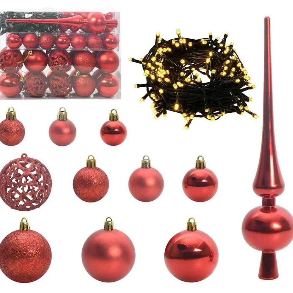 vidaXL Decoración-Árbol de Navidad artificial con ramas plegables y conos 150 cm