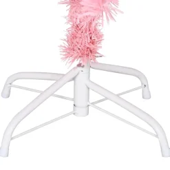 vidaXL Árbol de Navidad artificial con soporte PVC 150 cm Rosa Outlet