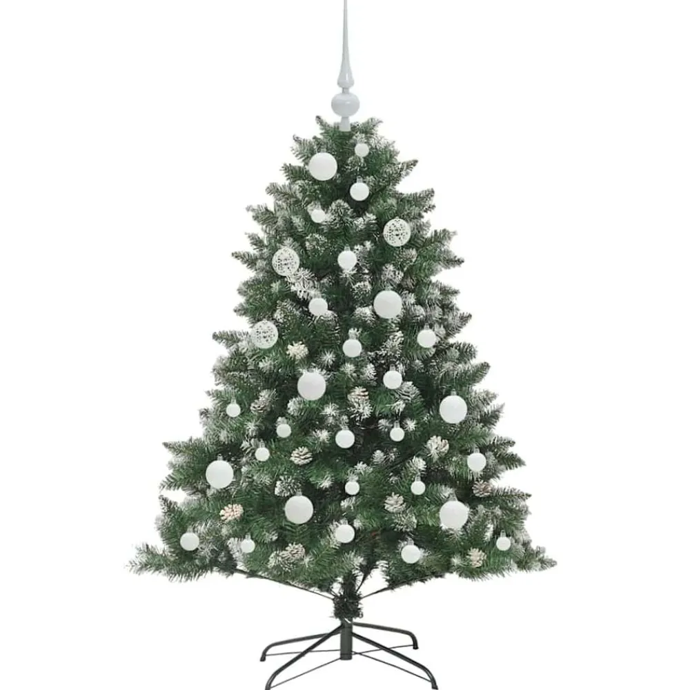 vidaXL Árbol de Navidad artificial Verde 120 cm PVC, Plástico y Acero Online