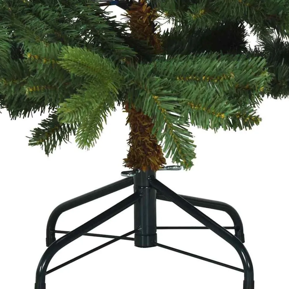 vidaXL Decoración-Árbol de Navidad artificial con 150 LED 150 cm PE y PVC