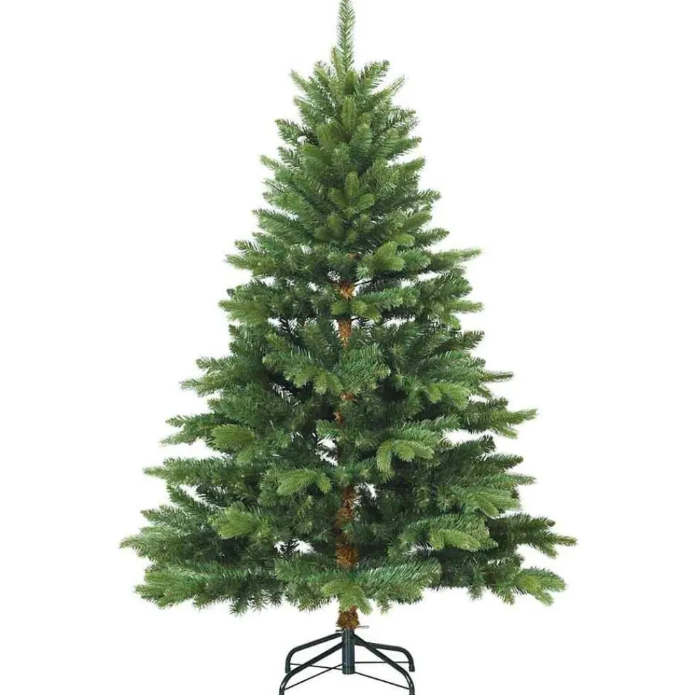 vidaXL Decoración-Árbol de Navidad artificial con 150 LED 150 cm PE y PVC