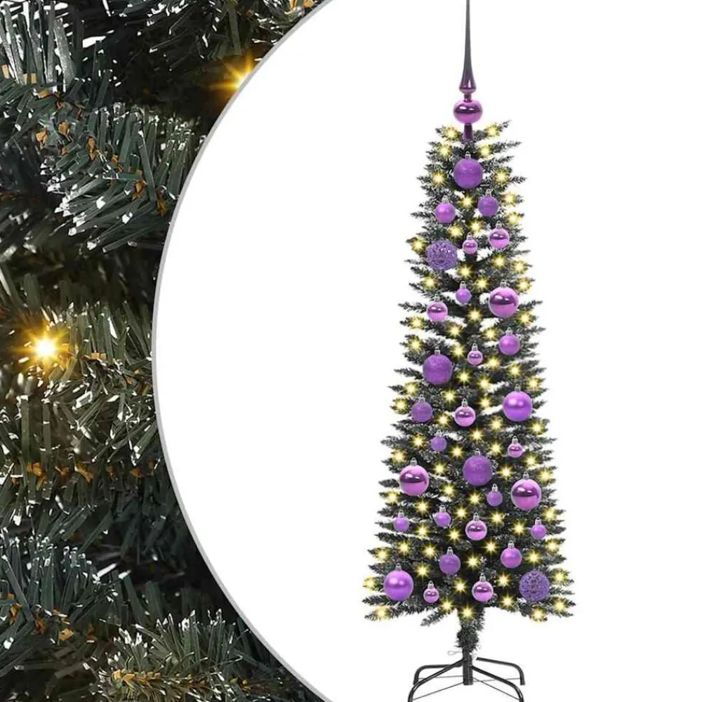 vidaXL Árbol de Navidad artificial Verde 120 cm PVC, Plástico y Acero Outlet