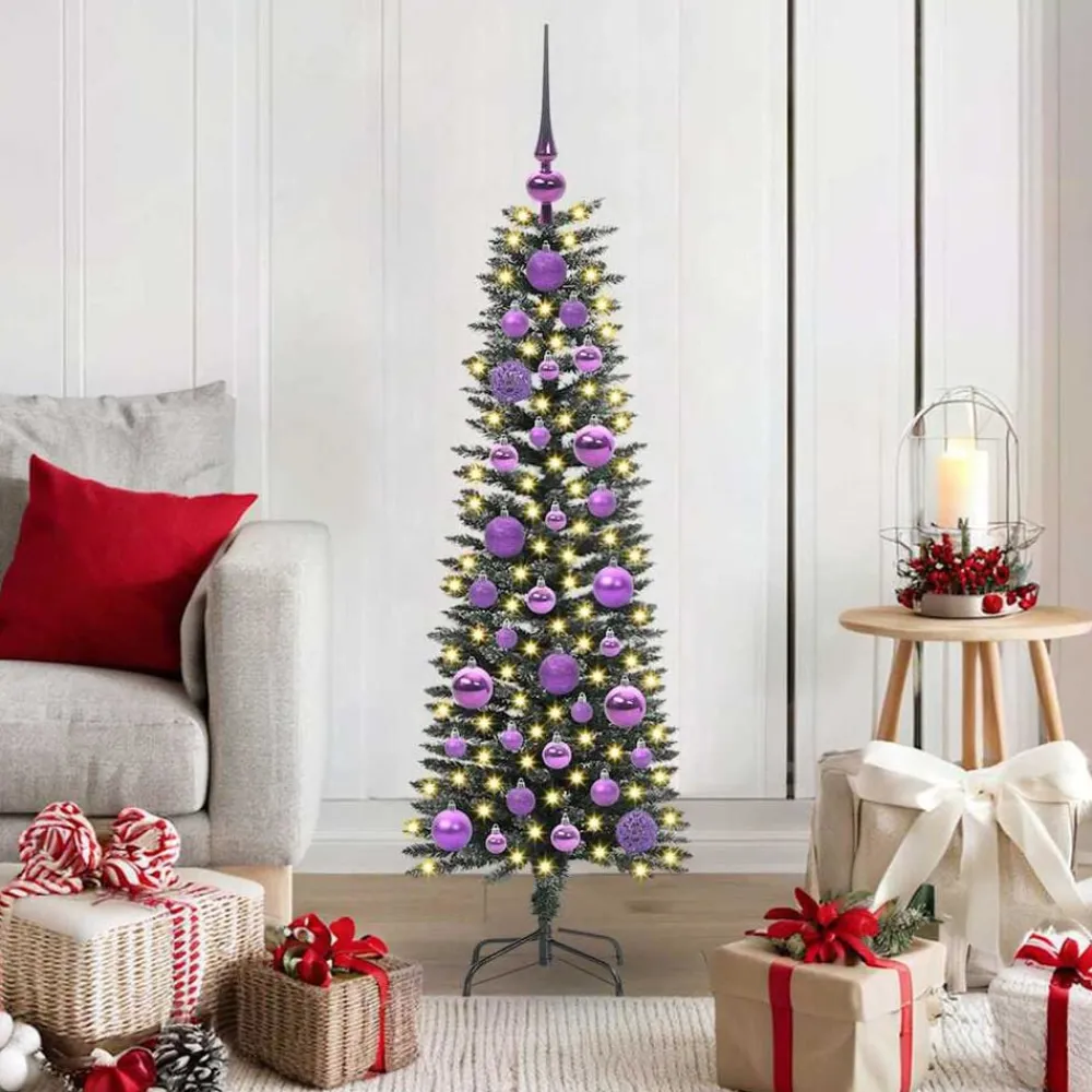 vidaXL Árbol de Navidad artificial Verde 120 cm PVC, Plástico y Acero Outlet