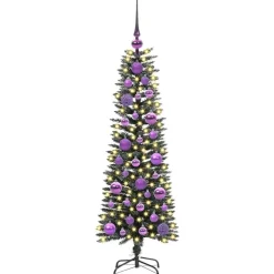 vidaXL Árbol de Navidad artificial Verde 120 cm PVC, Plástico y Acero Outlet