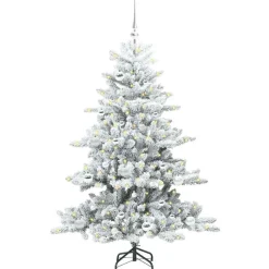 vidaXL Decoración-Árbol de Navidad artificial con ramas articuladas 150 cm