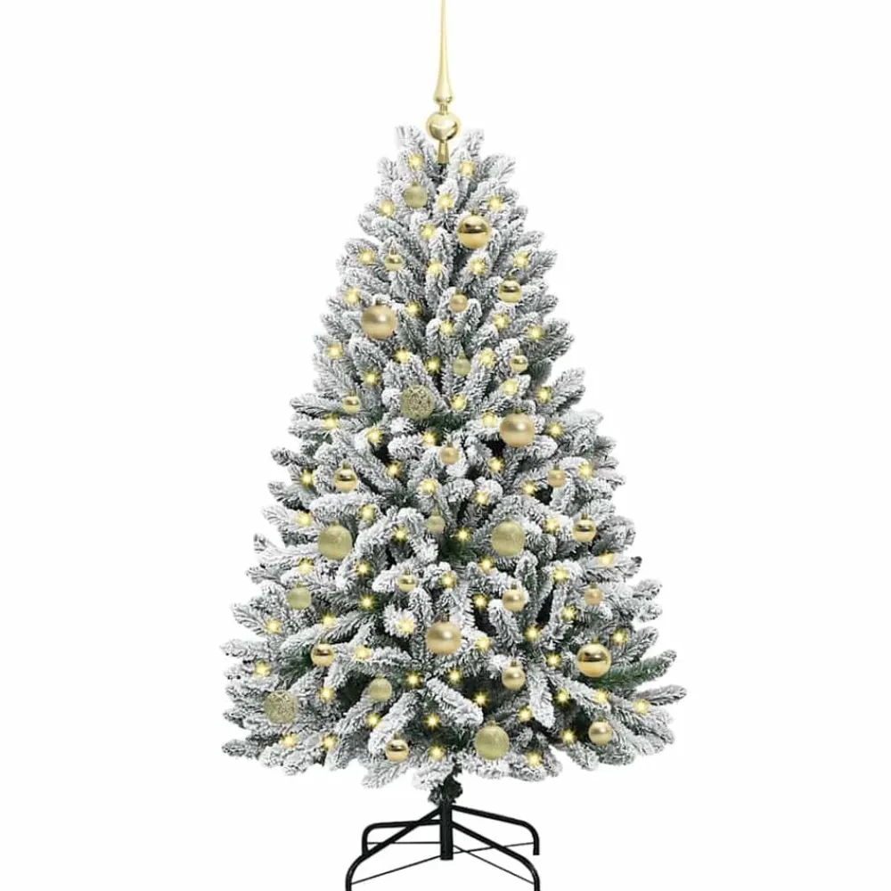 vidaXL Decoración-Árbol de Navidad artificial 120 cm PVC y Metal
