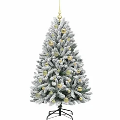 vidaXL Decoración-Árbol de Navidad artificial 120 cm PVC y Metal
