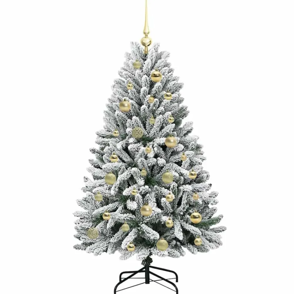 vidaXL Decoración-Árbol de Navidad artificial 120 cm PVC y Metal