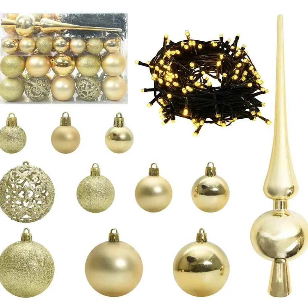 vidaXL Decoración-Árbol de Navidad artificial 120 cm PVC y Metal