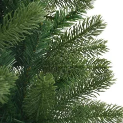vidaXL Decoración-Árbol de Navidad artificial con 150 LED Verde 120 cm PE y PVC