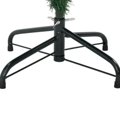 vidaXL Decoración-Árbol de Navidad artificial con 150 LED Verde 120 cm PE y PVC