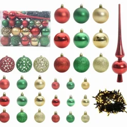 vidaXL Decoración-Árbol de Navidad artificial con 150 LED Verde 120 cm PE y PVC