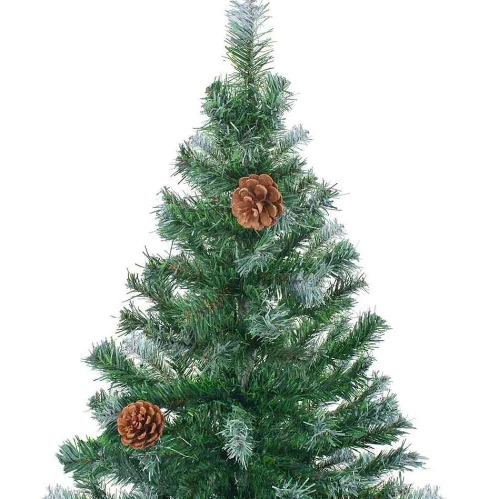 vidaXL Árbol de Navidad artificial Verde 150 cm PVC y acero Discount