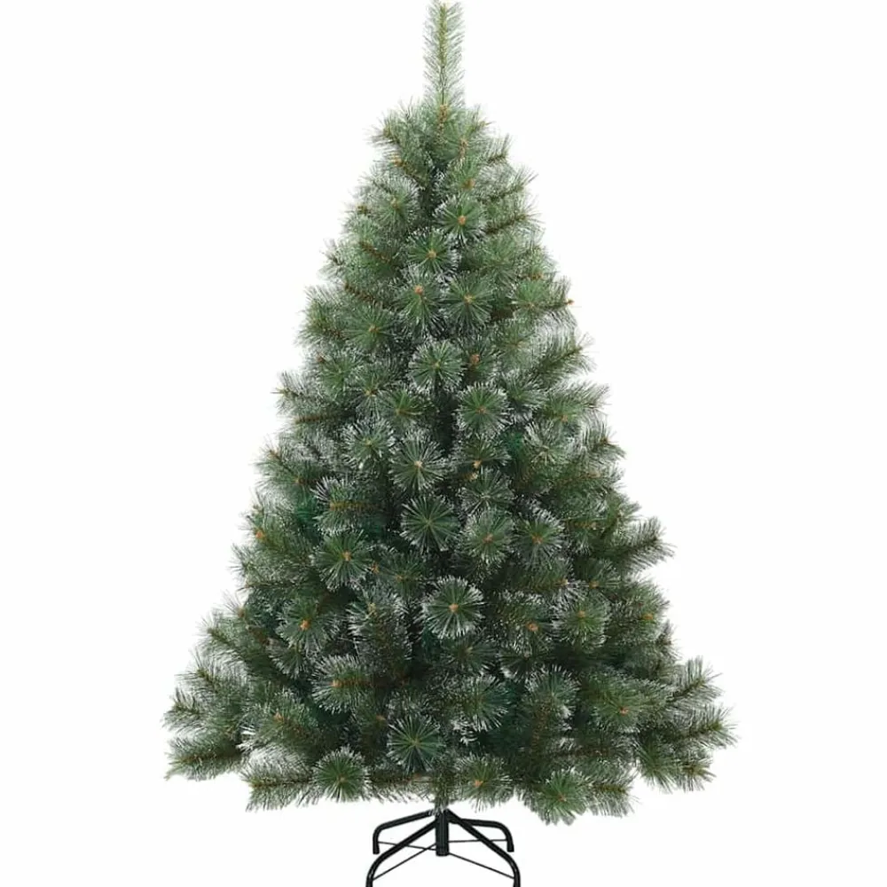 vidaXL Árbol de Navidad artificial plegable cubierto de nieve Verde y verde Outlet