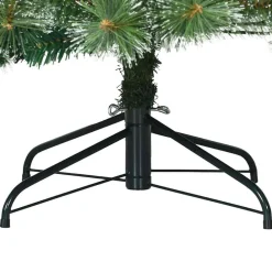 vidaXL Árbol de Navidad artificial plegable cubierto de nieve Verde y verde Outlet