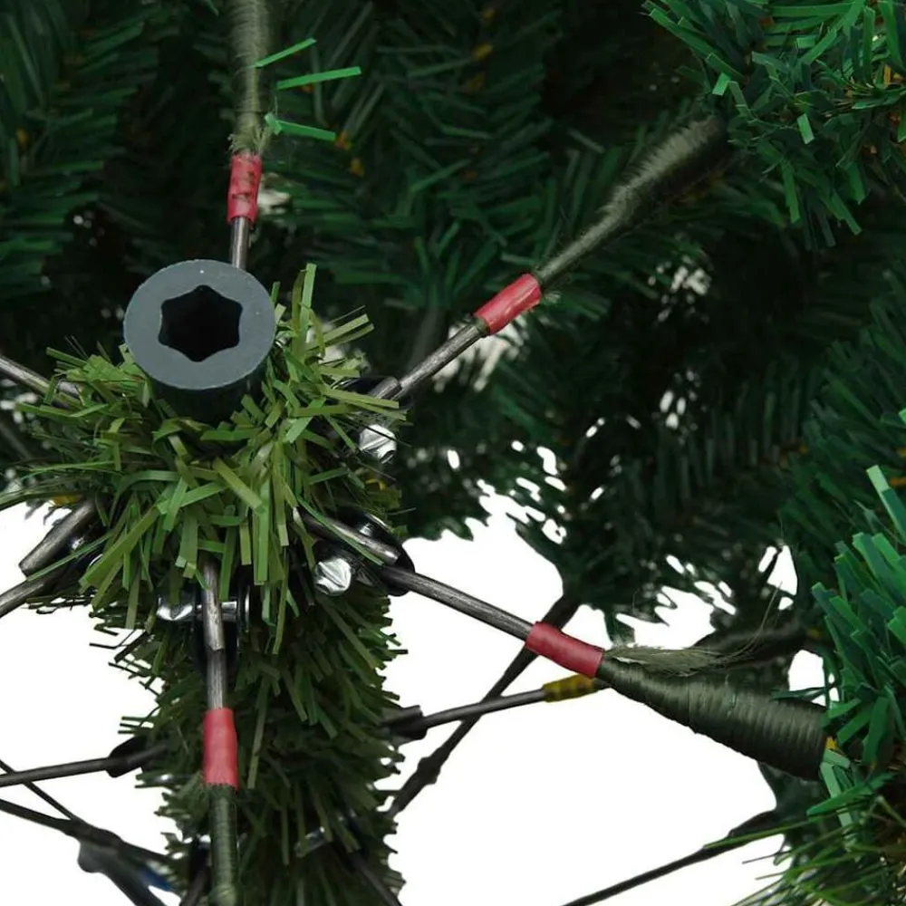 vidaXL Decoración-Árbol de Navidad artificial con 150 LED 120 cm PE y PVC