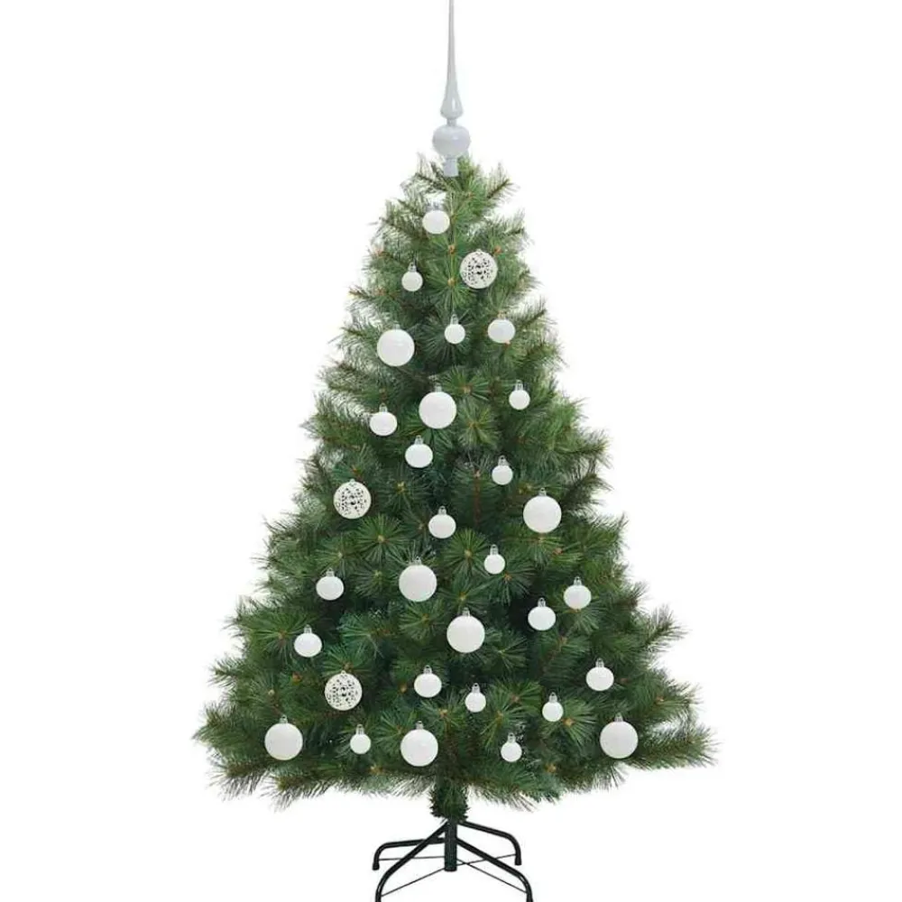 vidaXL Decoración-Árbol de Navidad artificial con 150 LED 120 cm PE y PVC