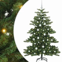 vidaXL Decoración-Árbol de Navidad artificial con ramas articuladas 150 cm