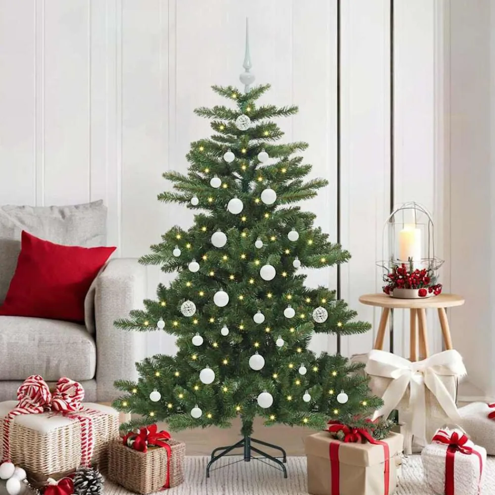 vidaXL Decoración-Árbol de Navidad artificial con ramas articuladas 150 cm