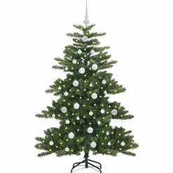 vidaXL Decoración-Árbol de Navidad artificial con ramas articuladas 150 cm